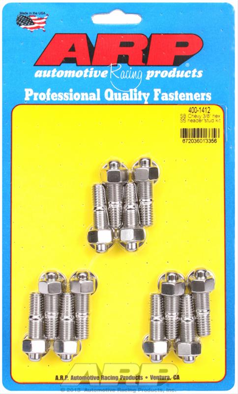 ARP ARP SB Chevy 3/8" hex SS header stud kit (400-1412) SR