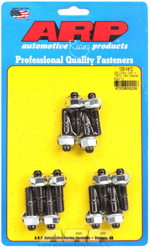 ARP ARP SB Chevy 3/8 x 1.670" hex header stud kit (100-1412) SR