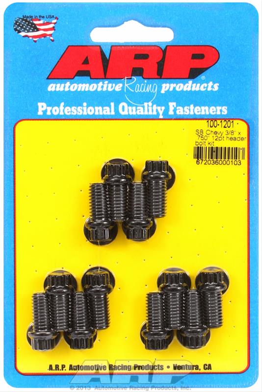 ARP ARP SB Chevy 3/8 x .750" 12pt header bolt kit (100-1201) SR