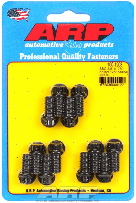 ARP ARP SB Chevy 3/8 x .750" drilled 12pt header bolt kit (100-1203) SR