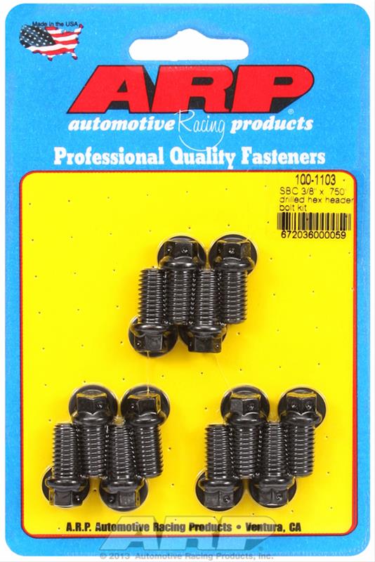 ARP ARP SB Chevy 3/8 x .750" drilled hex header bolt kit (100-1103) SR