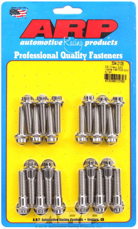 ARP ARP SB Chevy SB2 intake manifold bolt kit tall (334-2105) SR
