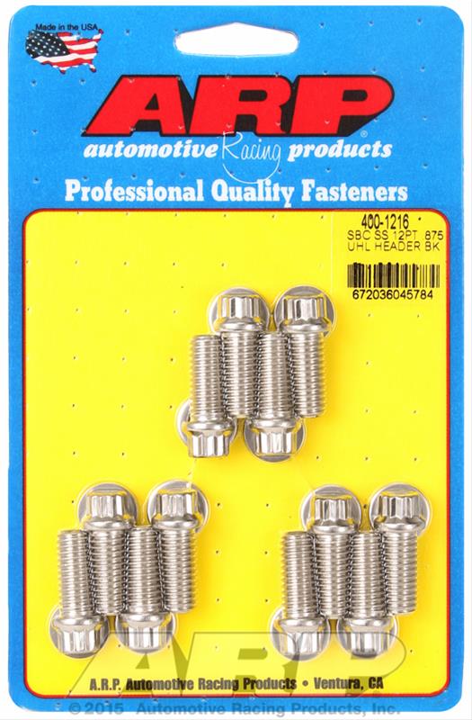 ARP ARP SB Chevy SS 12pt .875 UHL header bolt kit (400-1216) SR