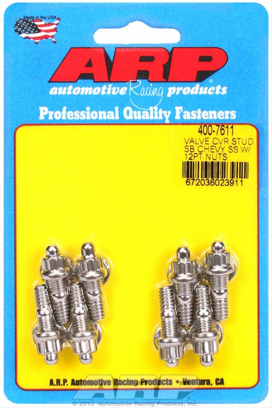 ARP ARP SB Chevy stamped steel SS 12pt valve cover stud kit (400-7611) SR