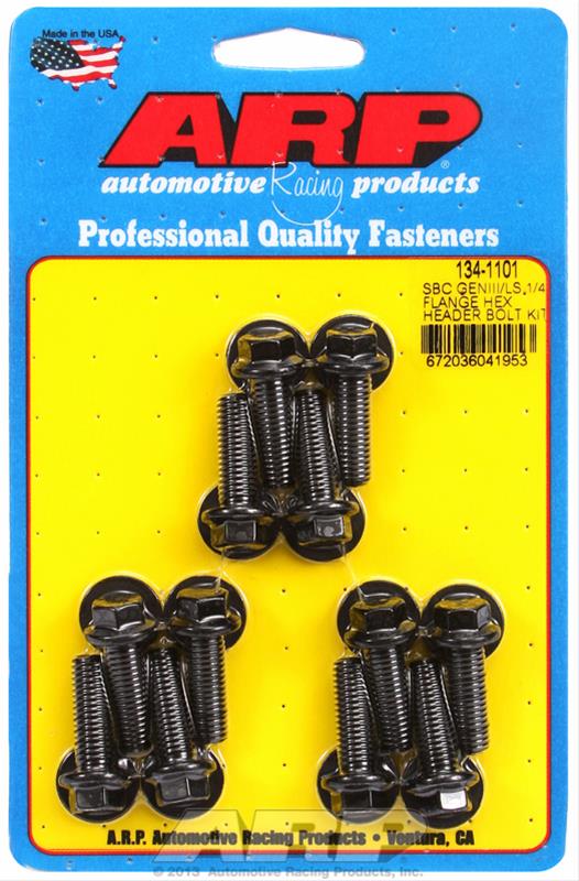 ARP ARP SBC/GENIII LS 1/4 flange hex header bolt kit (134-1101) SR