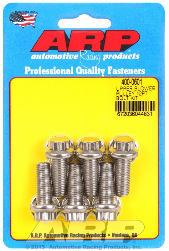 ARP ARP Upper blower pulley SS 12pt bolt kit (400-0601) SR
