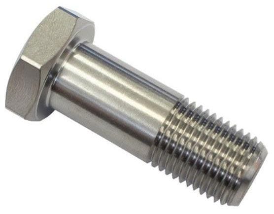 ASTRO 1/2-20 UNF x 1.400" UHL, Hex Head, 5/8" Thread Length, Each Astro Titanium Titanium Bolt AST-5814 SR