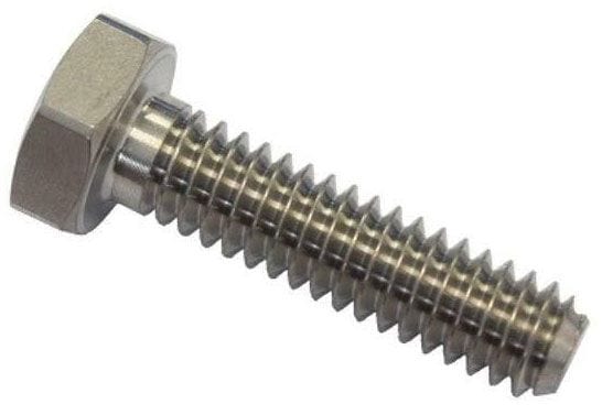 ASTRO 1/4-28 UNF x 1.00" UHL, Hex Head, Full Thread Length, Each Astro Titanium Titanium Bolt AST-5410 SR
