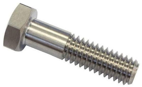 ASTRO 3/8-16 UNC x 1.125" UHL, Hex Head, 1" Thread Length, Each Astro Titanium Titanium Bolt AST-4611 SR