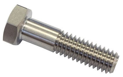 ASTRO 3/8-24 UNF x 1.250" UHL, Hex Head, 3/4" Thread Length, Each Astro Titanium Titanium Bolt AST-5612 SR