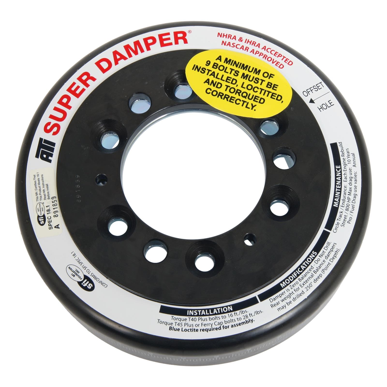 ATI Performance Products ATI Super Damper Harmonic Balancer Shells ATI918940 SR