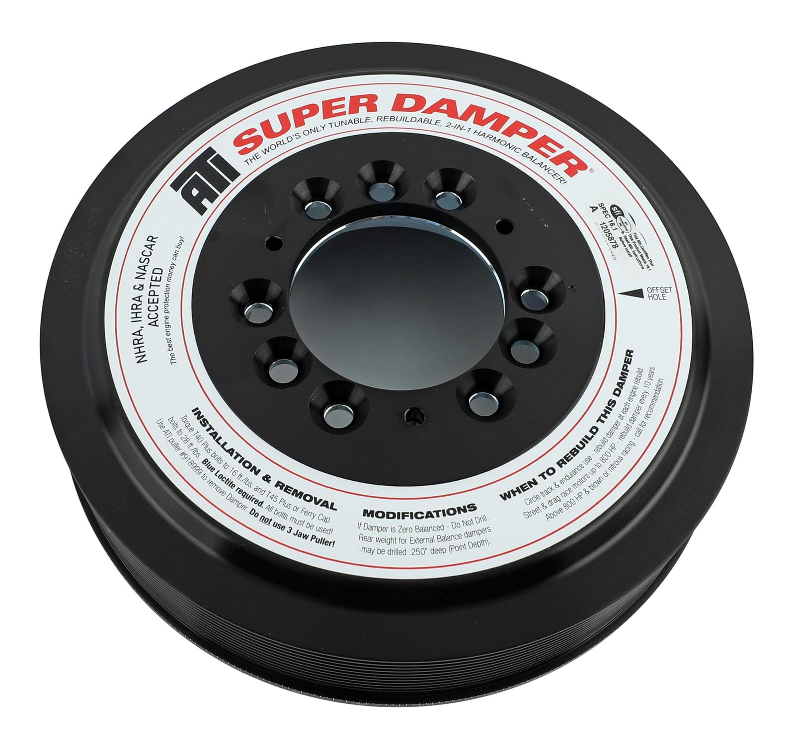 ATI Performance Products ATI Super Damper Serpentine Series Harmonic Balancers ATI918624 SR