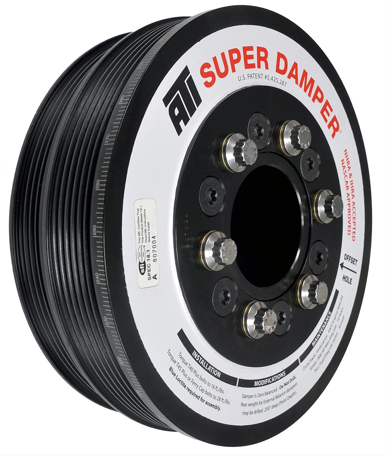 ATI Performance Products ATI Super Damper Serpentine Series Harmonic Balancers ATI918853 SR