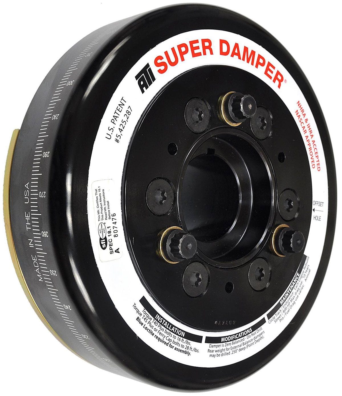ATI Suit BB Chev, External Balance ATI Performance Super Damper Harmonic Balancer 7" Dia. SFI Approved ATI917740 SR