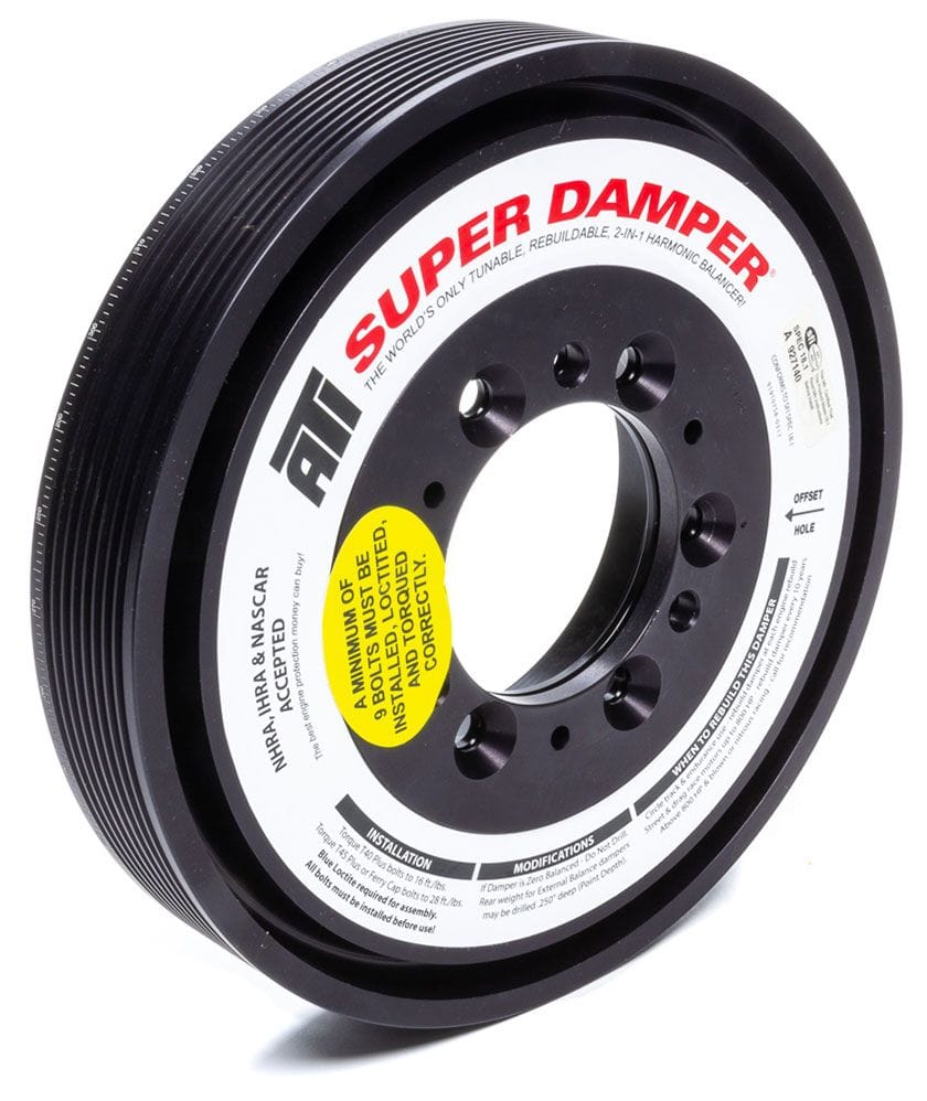 ATI Suit BB Chev, Internal Balance ATI Performance Super Damper Harmonic Balancer 8" Dia. SFI Approved ATI917062 SR