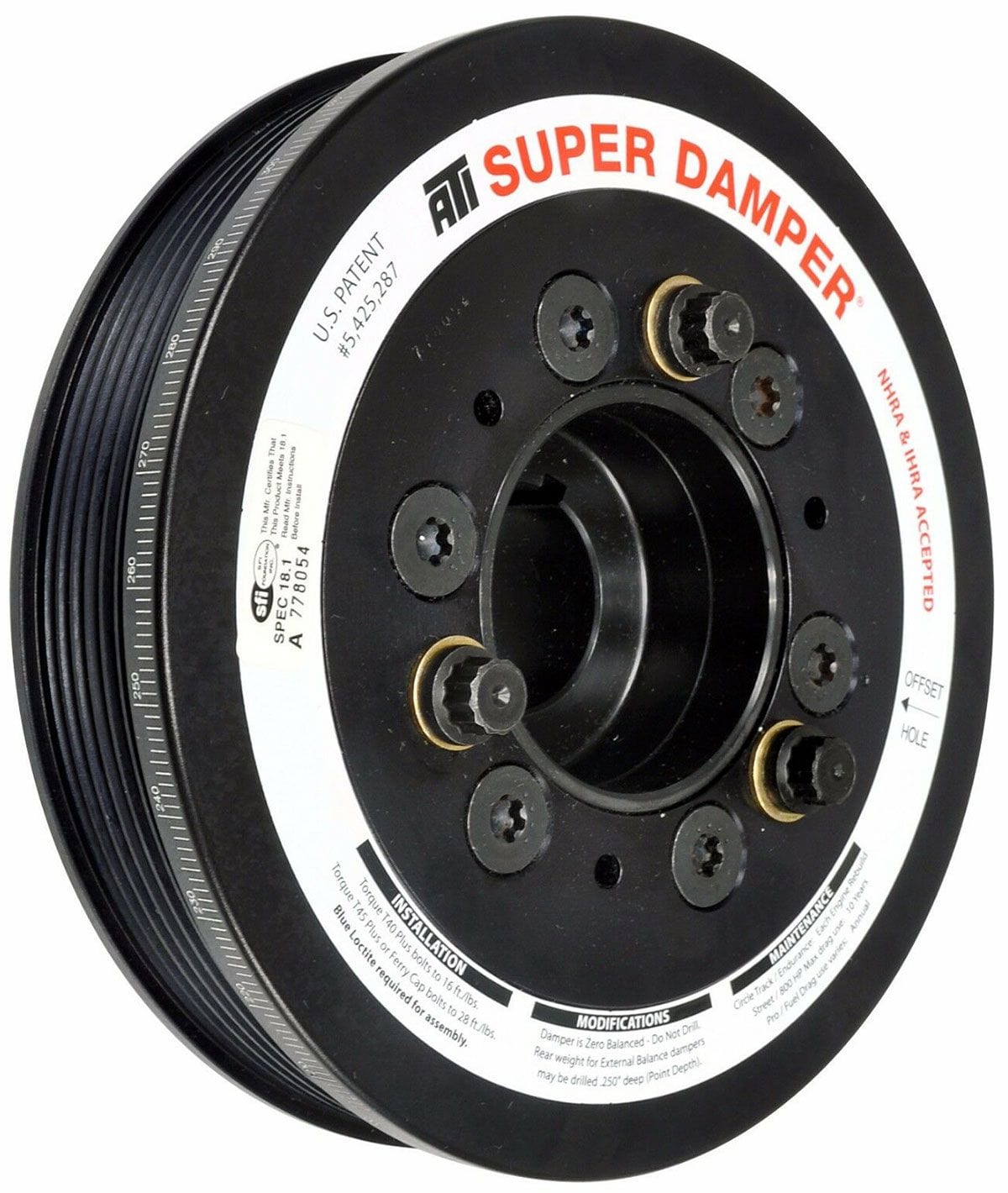 ATI Suit Toyota 2JZGTE, 6 Groove ATI Performance Super Damper Harmonic Balancer SFI Approved ATI918562 SR