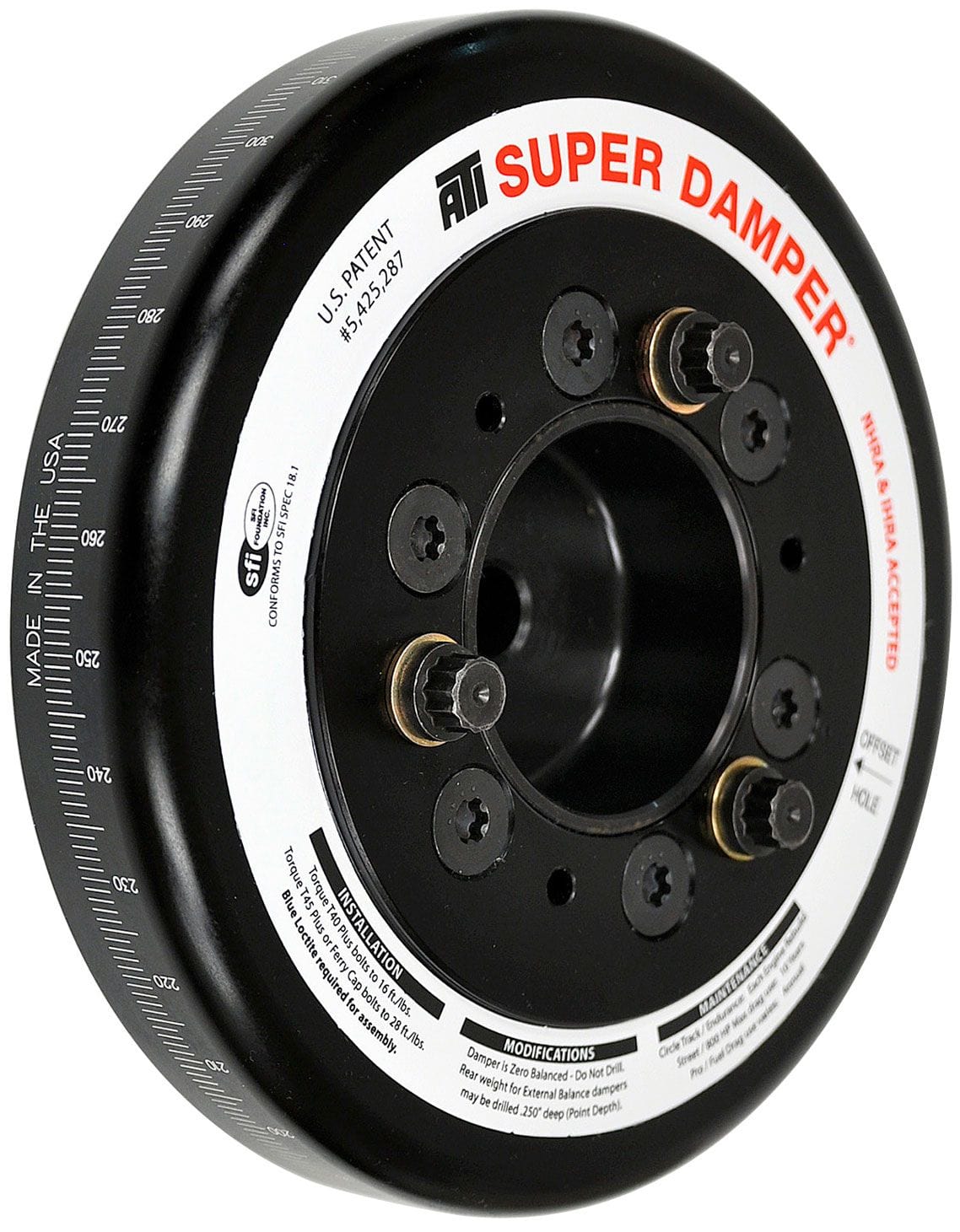 ATI Suits Subaru BRZ FA20 & Totyota 86 4U-GSE ATI Performance Super Damper Harmonic Balancer 10% Underdrive ATI918482L SR