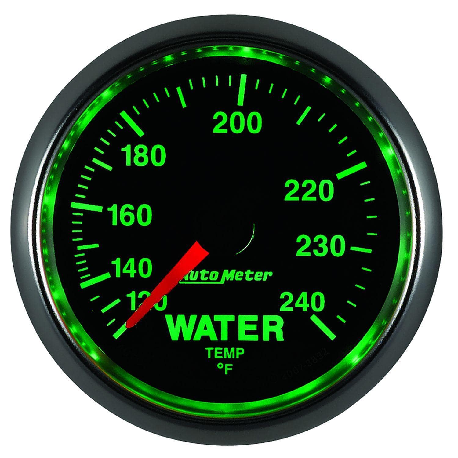 AUTOMETER 2-1/16", In-Dash, Full Sweep Mechanical, 120-240°F Auto Meter GS Series Water Temperature Gauge AU3832 SR