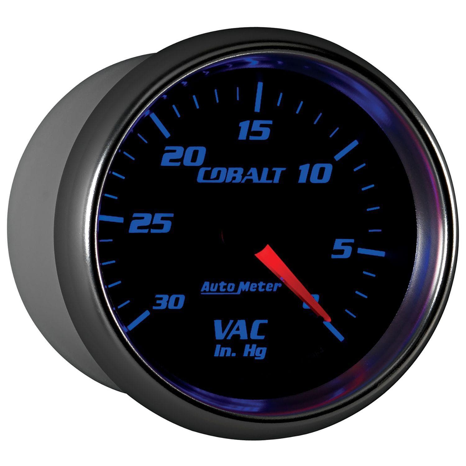 AUTOMETER 2-5/8", Full Sweep Mechanical, 0-30 In. Hg Auto Meter Cobalt Series Vacuum Gauge AU7984 SR