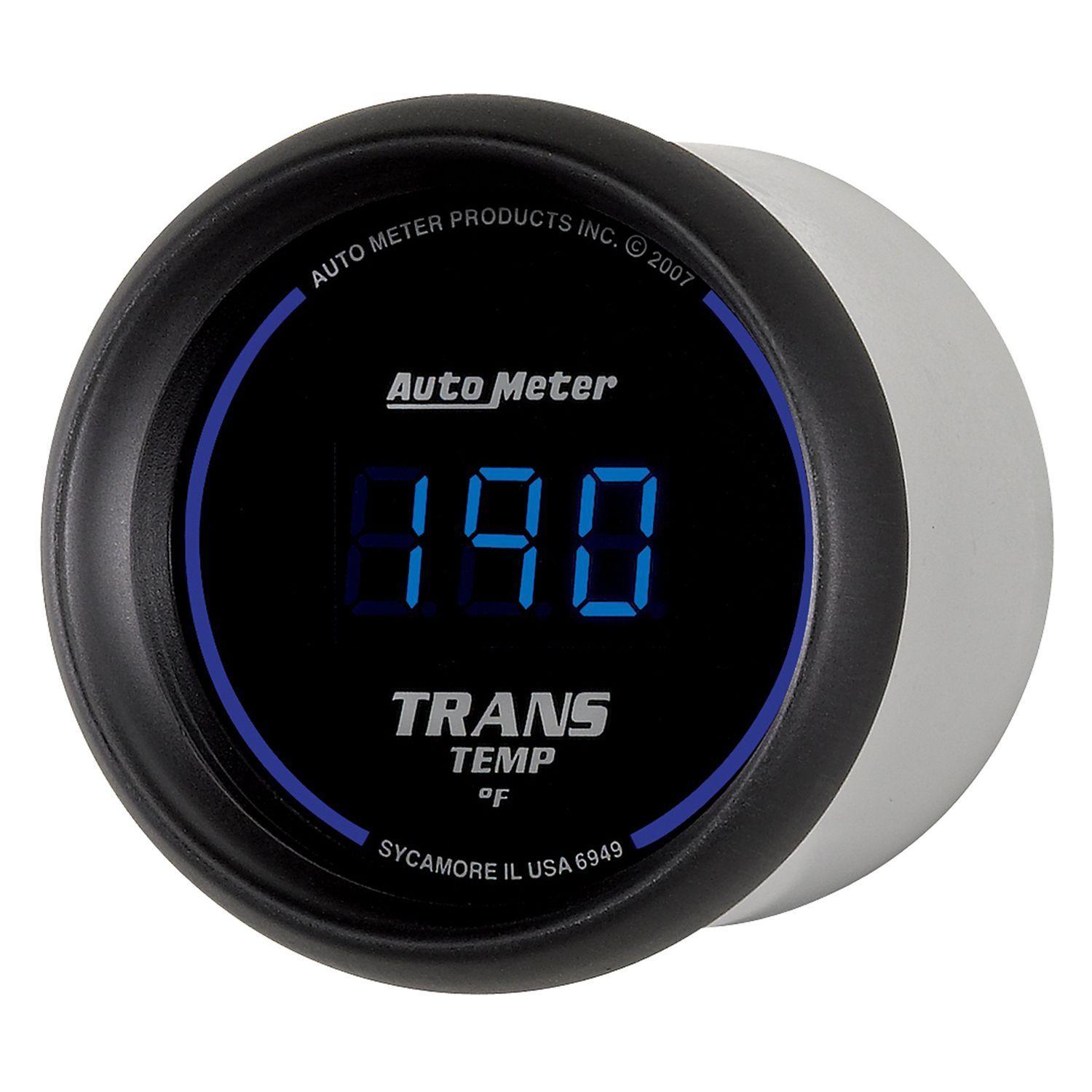 AUTOMETER Digital, In-dash, 2-1/16", 0-300°F Auto Meter Cobalt Digital Series Transmission Temperature Gauge AU6949 SR