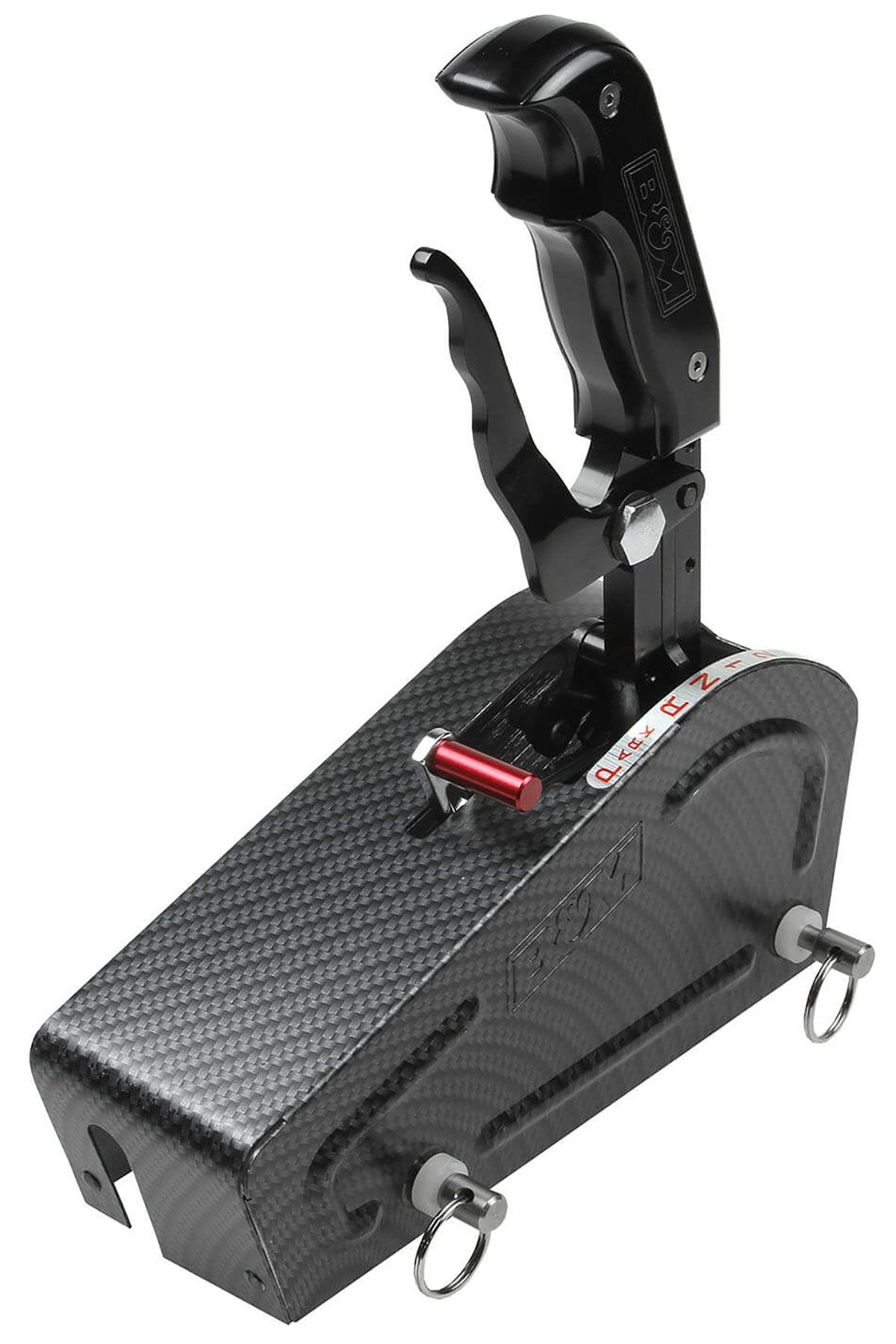 B&M Fits GM 3 & 4 speed Automatic Transmissions, Black anodised finish wi B&M Stealth Magnum Grip Pro Stick Shifter BM81059 SR