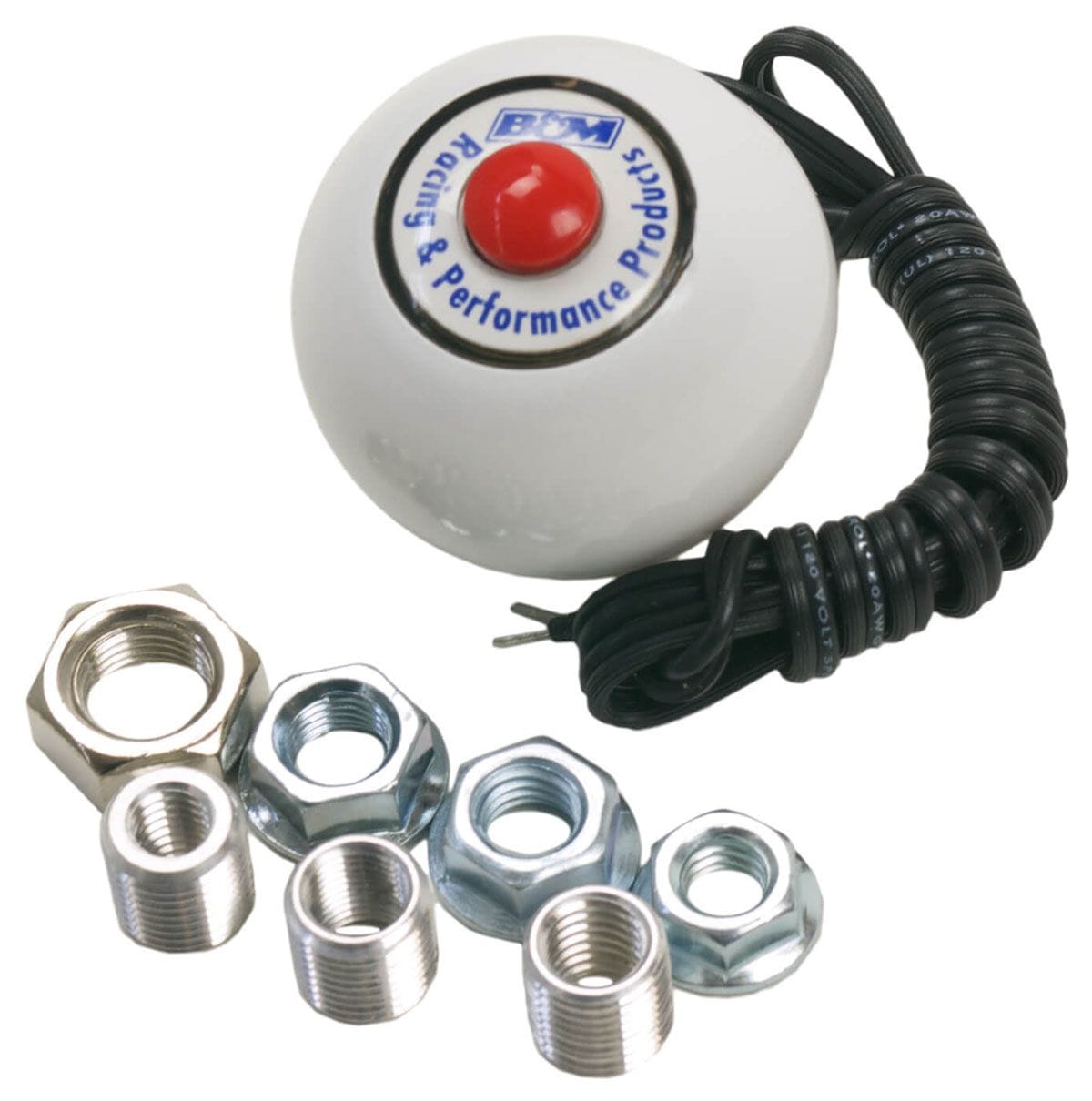 B&M High Impact Plastic With B&M Logo Insert B&M Shifter Knob with Button BM46112 SR