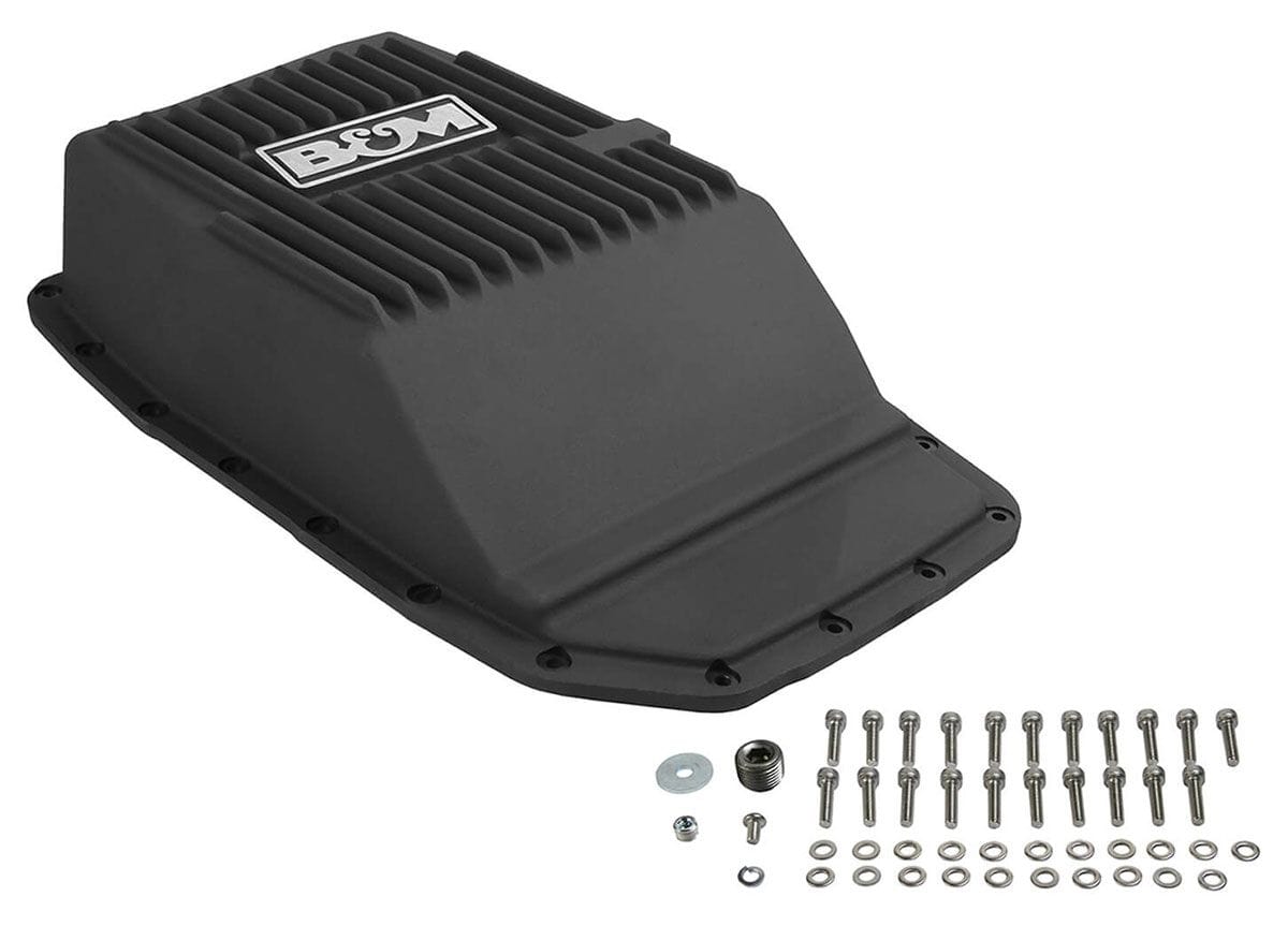 B&M Suit Ford 6R80 B&M Deep Aluminium Trans Pan, Black BM70394 SR
