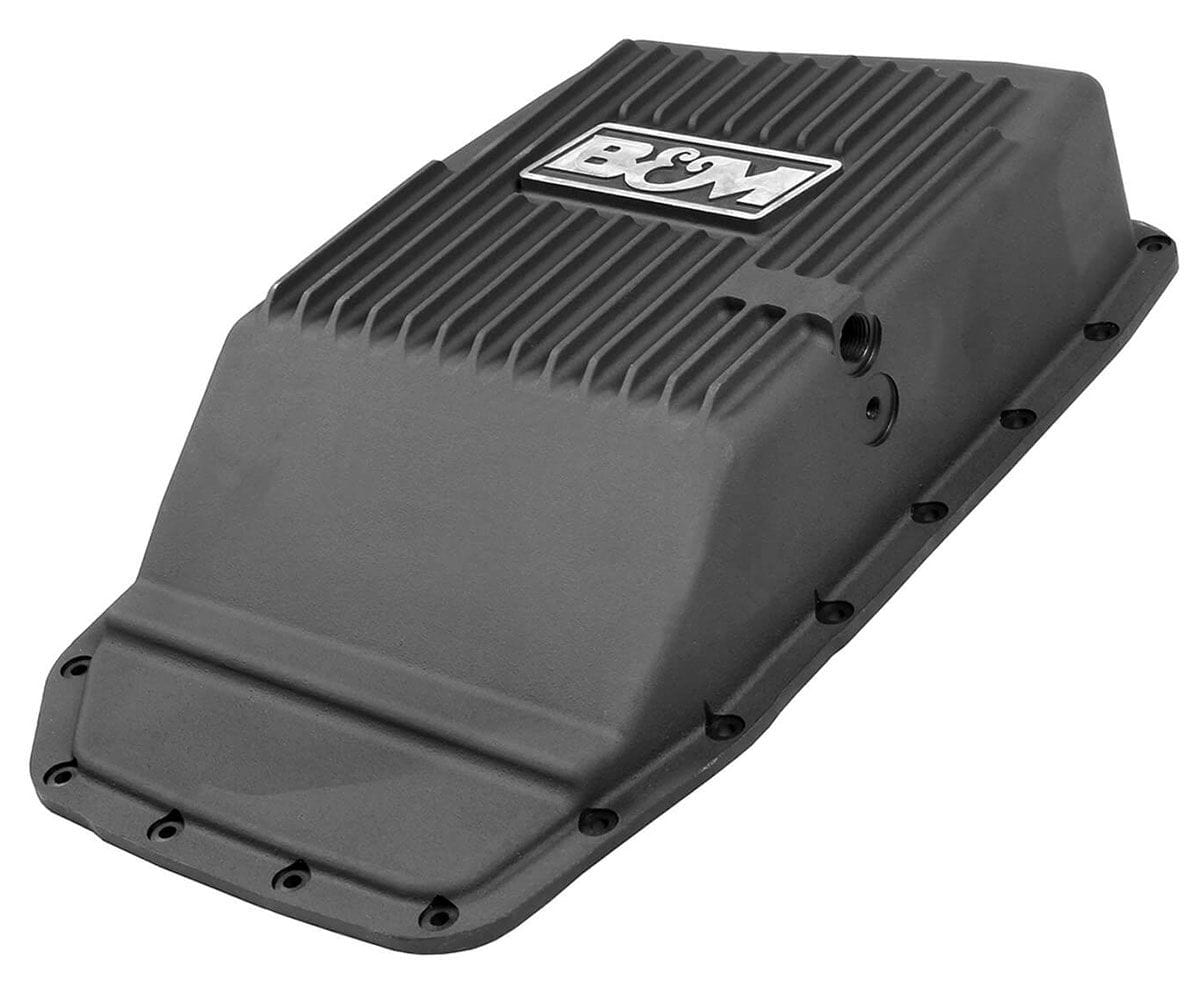 B&M Suit Ford 6R80 B&M Deep Aluminium Trans Pan, Black BM70394 SR