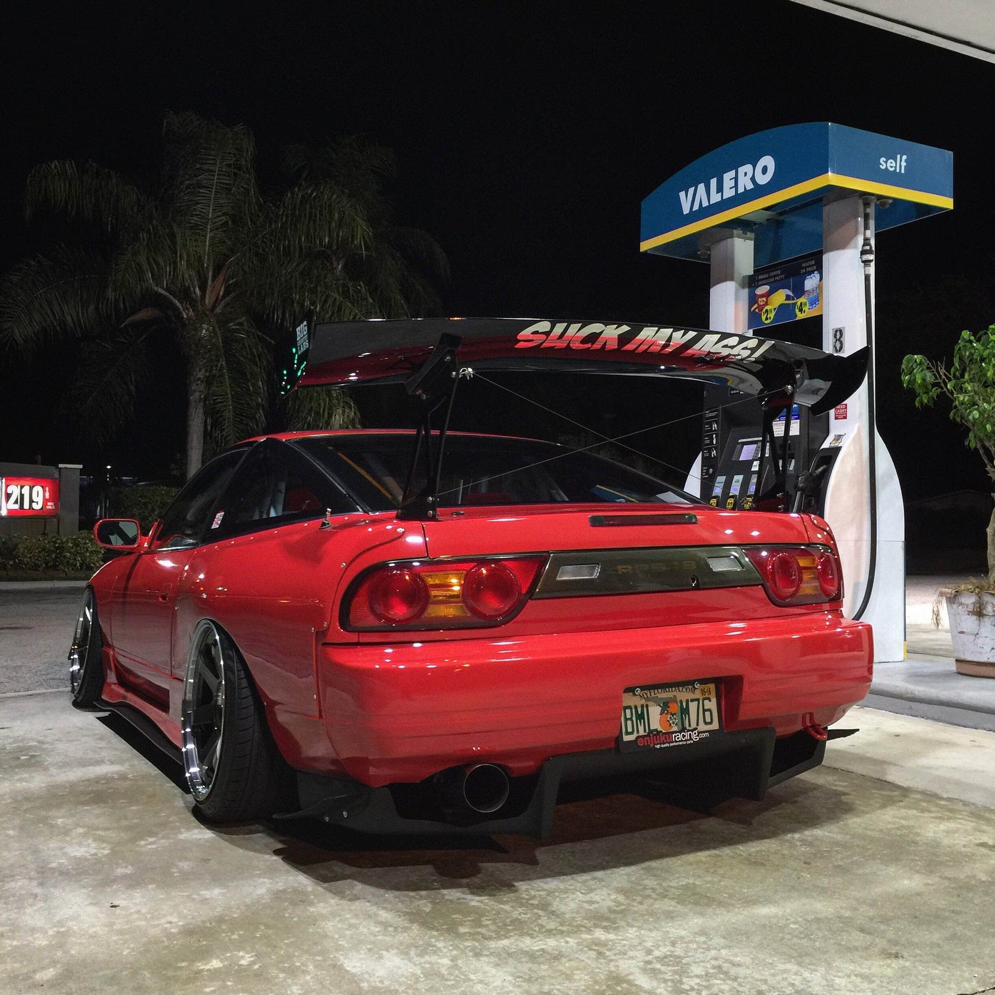 BCL - Big Country Labs Wing Kits Flat Mount + FLUX Manly / Fiberglass / 1700mm S13 240SX Atmosphere Demolisher - Complete Kit SR