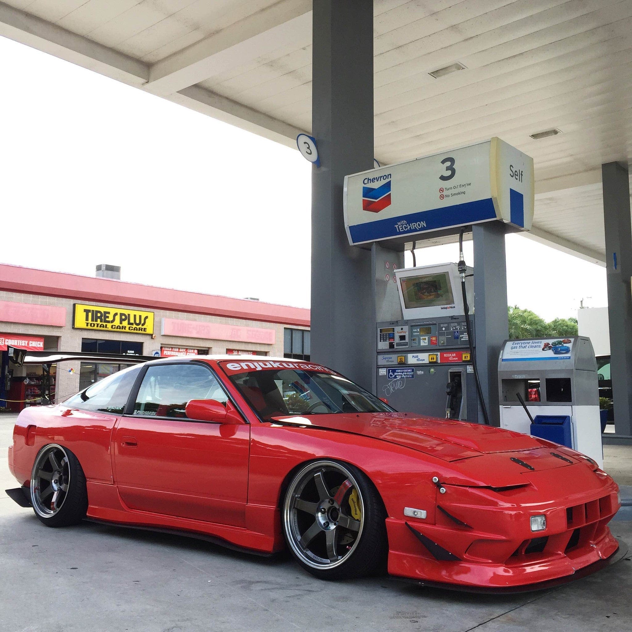 BCL - Big Country Labs Wing Kits Flat Mount + FLUX Manly / Fiberglass / 1850mm S13 240SX Atmosphere Demolisher - Complete Kit SR