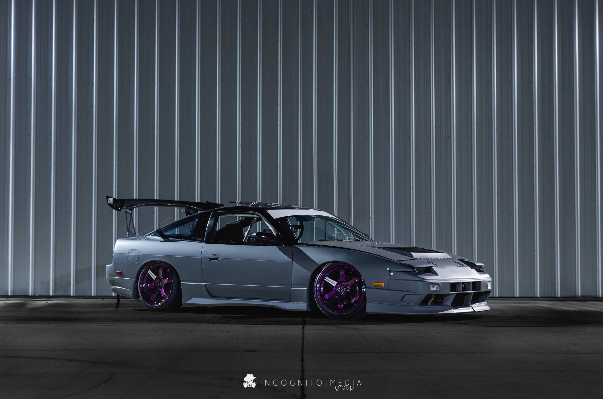 BCL - Big Country Labs Wing Kits Flat Mount + FLUX Manly / Honeycomb Carbon Fiber / 1700mm S13 240SX Atmosphere Demolisher - Complete Kit SR