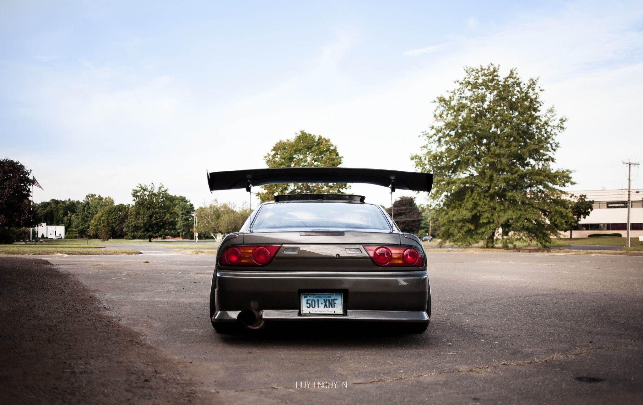 BCL - Big Country Labs Wing Kits Flat Mount + FLUX Manly / Honeycomb Carbon Fiber / 1850mm S13 240SX Atmosphere Demolisher - Complete Kit SR