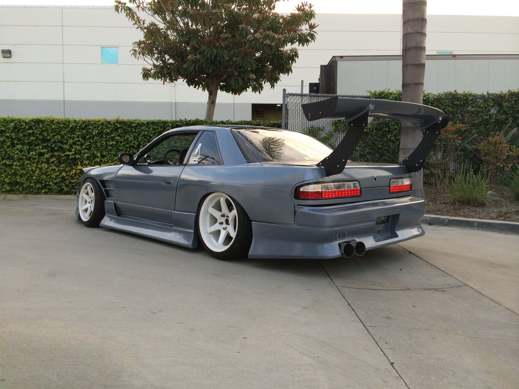 BCL - Big Country Labs Wing Kits Flat Mount + Street / Carbon Fiber / 1850mm S13 240SX Atmosphere Demolisher - Complete Kit SR