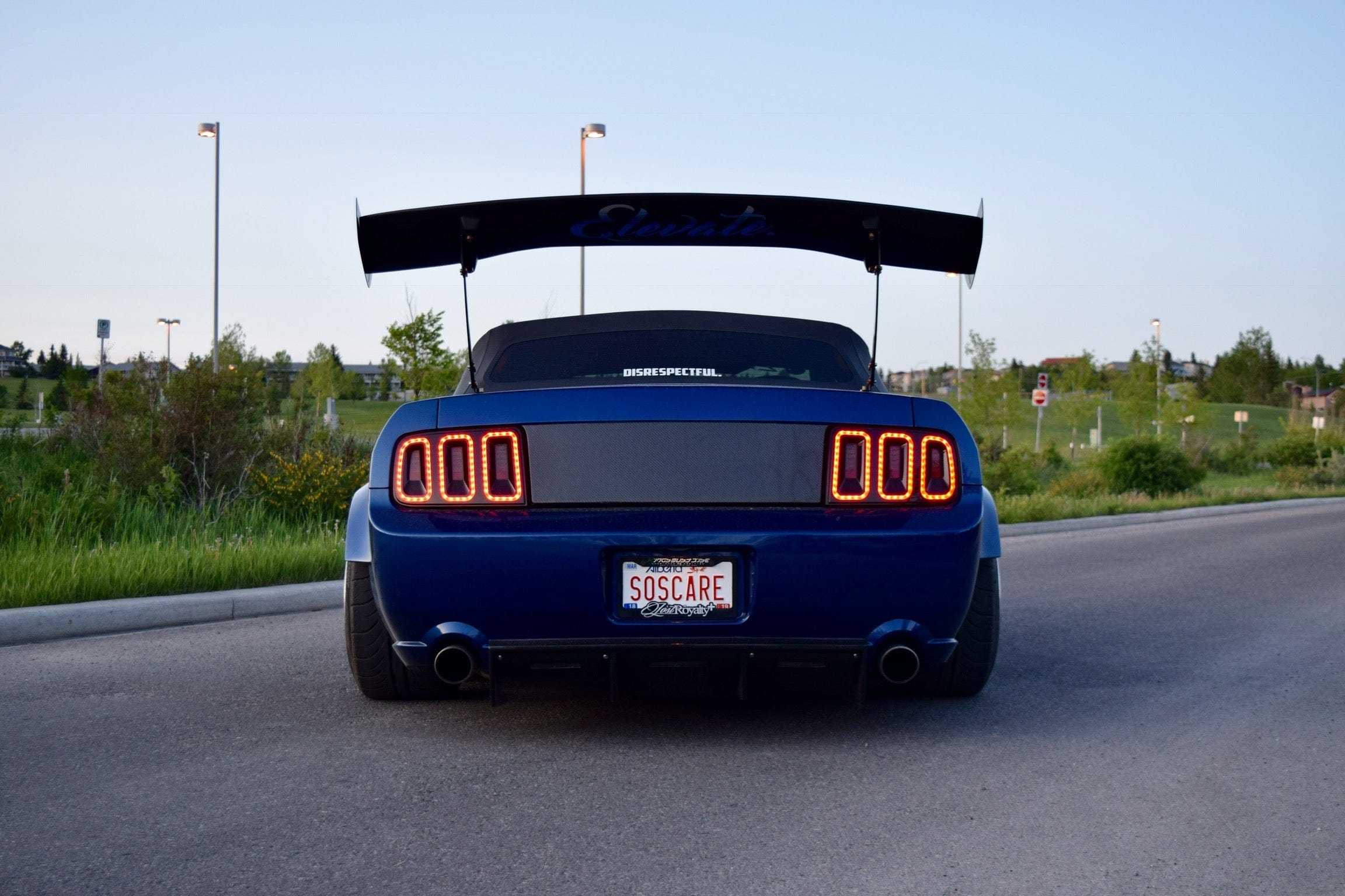 BCL - Big Country Labs Wing Kits FLUX - Manly / Honeycomb Carbon Fiber / 1700mm Mustang Atmosphere Demolisher - Complete Kit SR