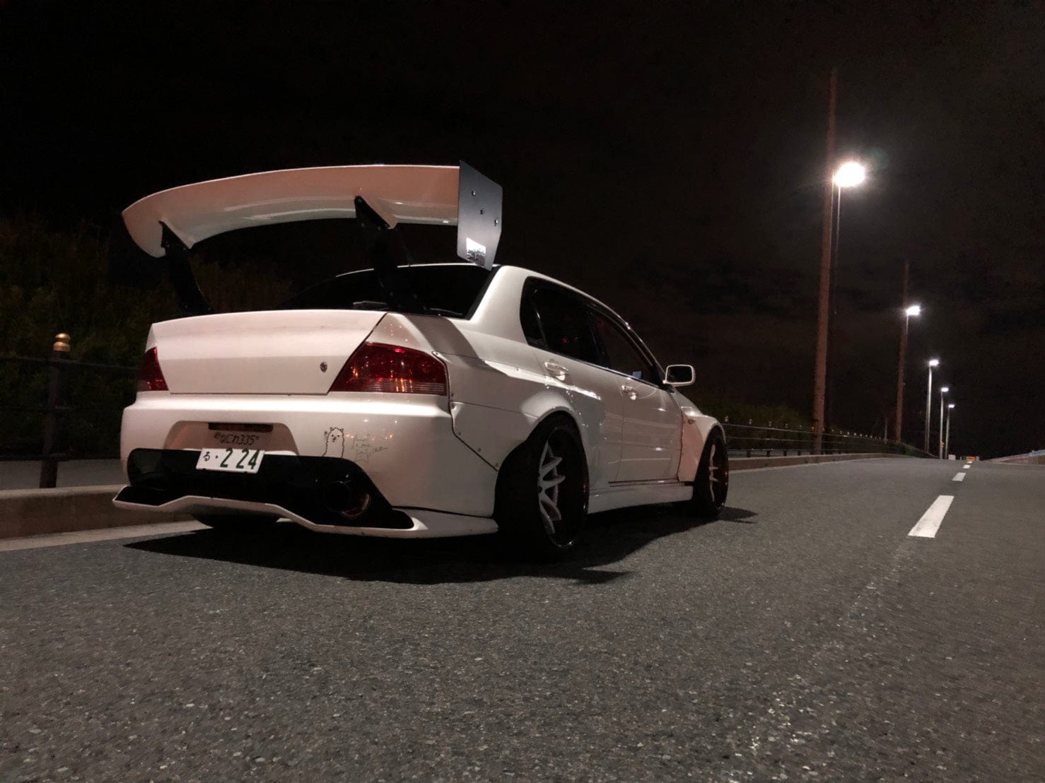BCL - Big Country Labs Wing Kits Streets / Honeycomb Carbon Fiber / 1700mm EVO VIII and IX Atmosphere Demolisher - Complete Kit SR