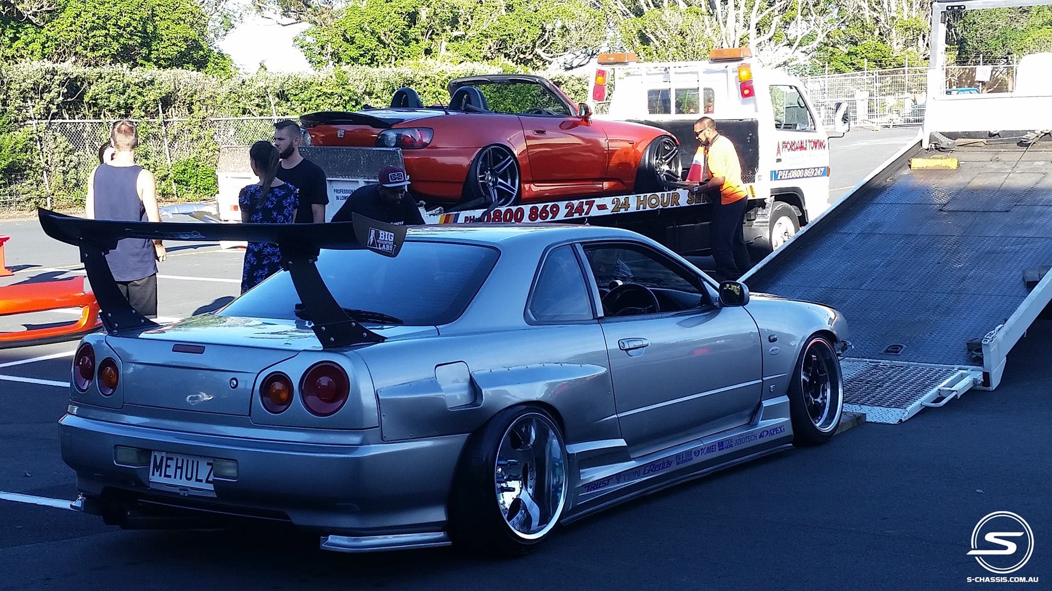 Big Country Labs Wing Kits Flat Mount - Street / Honeycomb Carbon Fiber / 1700mm SKYLINE ATMOSPHERE DEMOLISHER - COMPLETE KIT SR