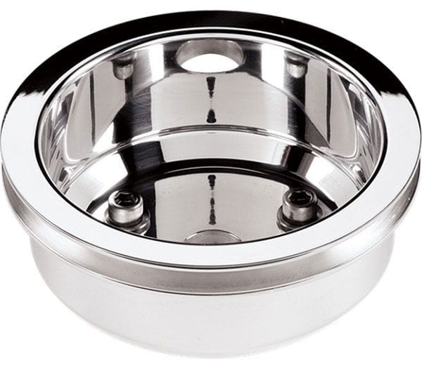 BILLET 1-Groove Suit BB Chev With Long Water Pump Billet Specialties Crankshaft Pulley - Polished BS79210 SR
