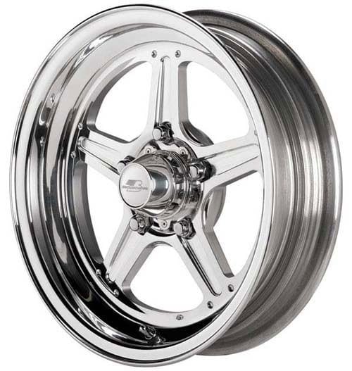 BILLET 5 x 4.5" Bolt Circle with 1.62" Backspace Billet Specialties Street Lite Wheel 15" x 4" BSRS035406516N SR