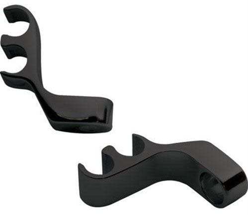 BILLET Black 2-Lead Horizontal Mount Suit 8.5mm Lead (Pair) Billet Specialties Billet Ignition Lead Separators BS69782 SR