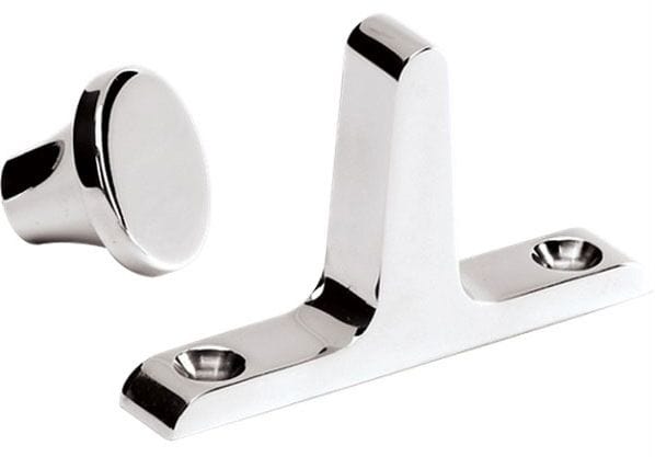 BILLET Glue-On Suit Vertical Or Slightly Angled Windscreen Billet Specialties Interior Rearview Mirror Mount - Polished BS72120 SR