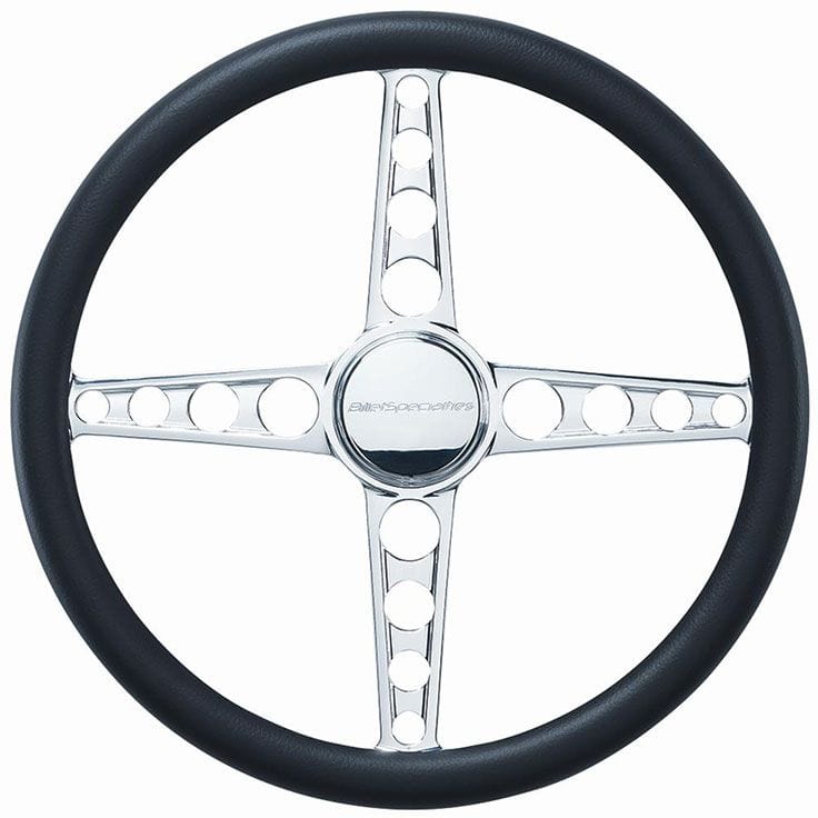BILLET Half Wrap, Horn And Adapter Sold Separately Billet Specialties 14" Billet "Sprint" Steering Wheel BS29540 SR