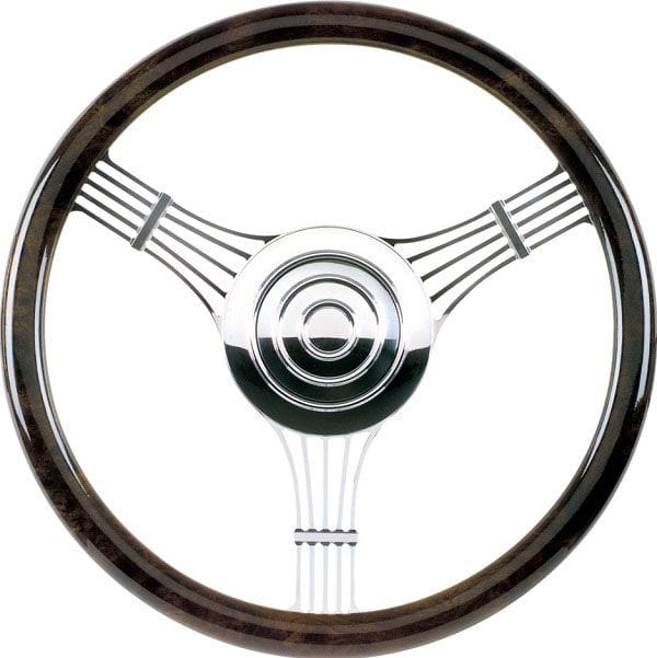 BILLET Half Wrap, Horn Button and Adapter Sold Separately Billet Specialties 14" Billet "Banjo" Steering Wheel BS30925 SR