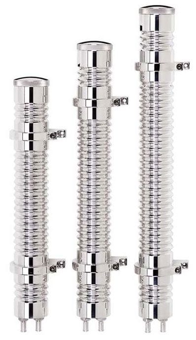 Billet Specialties 13" x 2" Billet Specialties Billet Overflow Tank, Ribbed 10oz., Barb BS77213 SR