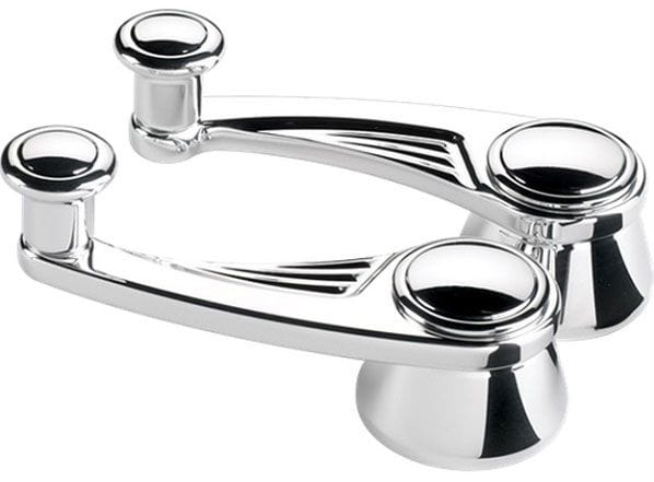 BILLET Suit GM To 1948 With 7/16" Round Spline, 3-5/32" Length (Pair) Billet Specialties Ball Milled Interior Vent Window Crank Handles - Polished BS47425 SR