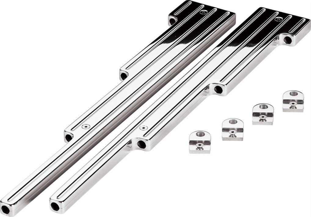 BILLET Suit SB-BB Chev & Ford Engines Up To 9mm Leads (Pair) Billet Specialties Ignition Lead Loom Ball Milled - Polished BS69520 SR