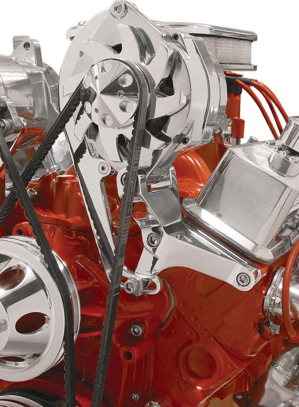 BILLET Suit SB Chev Top Mount Alternator (Long W/P) Billet Specialties Independent Mount Brackets BS11220 SR