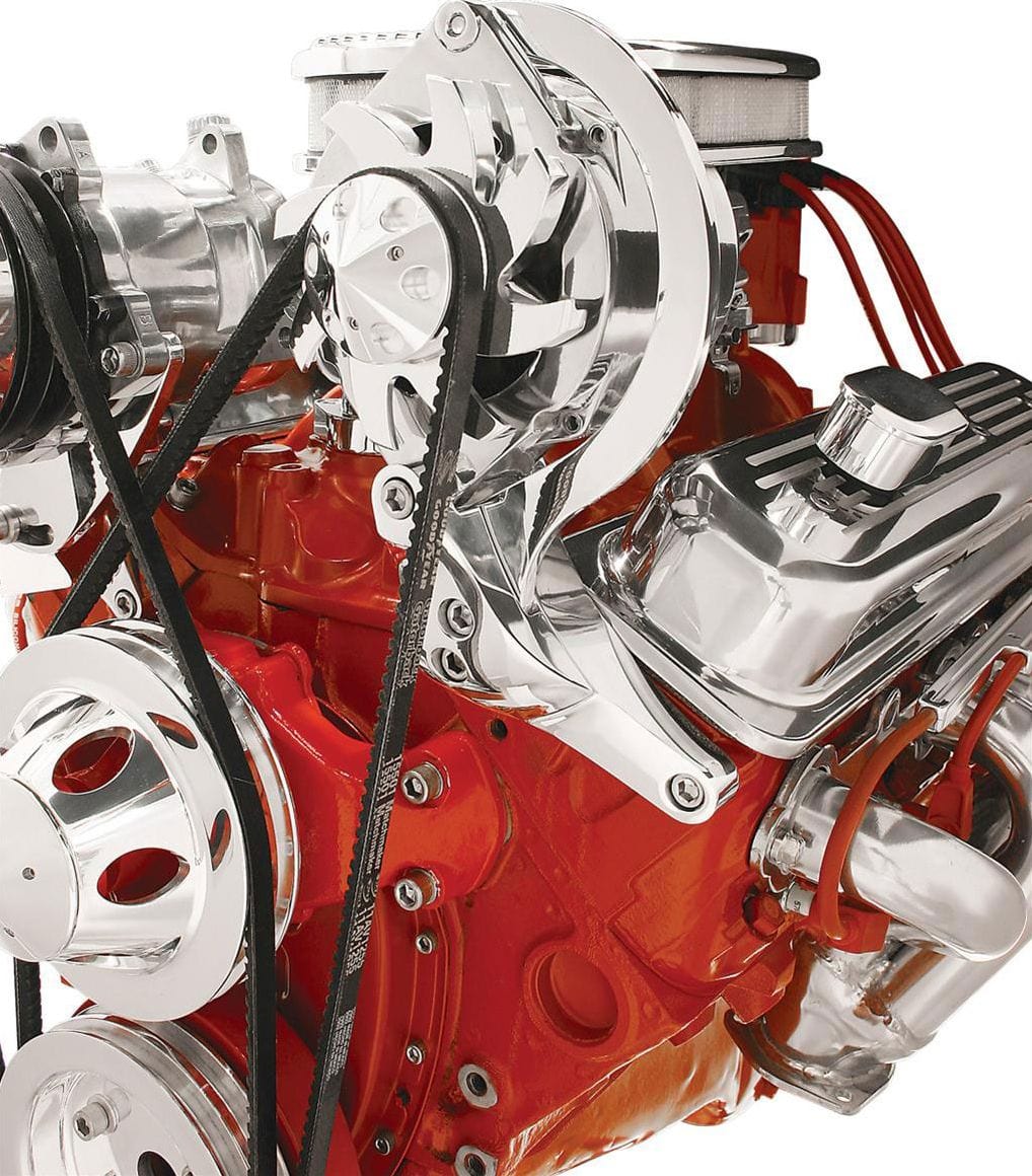 BILLET Suit SB Chev Vortec Head Top Mount Alternator (Short W/P) Billet Specialties Independent Mount Brackets BS10720 SR
