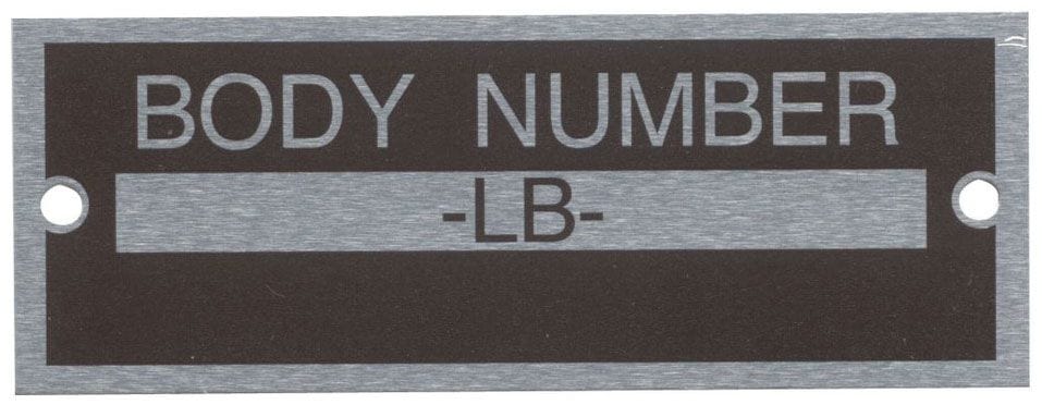 BOBDRAKE Bob Drake Bob Drake Body Number Plate BD40-14002 SR