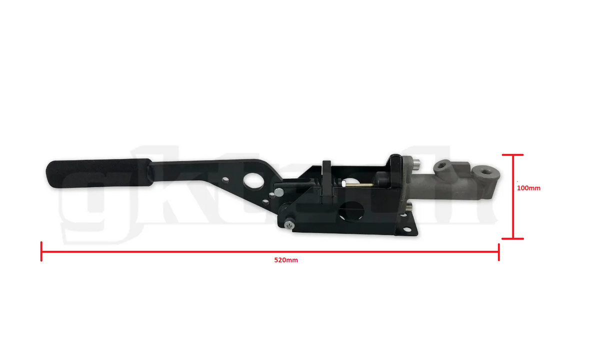 GKTech Budget hydraulic handbrake assembly and in-line braided line kit (BUDGHBRKE)
