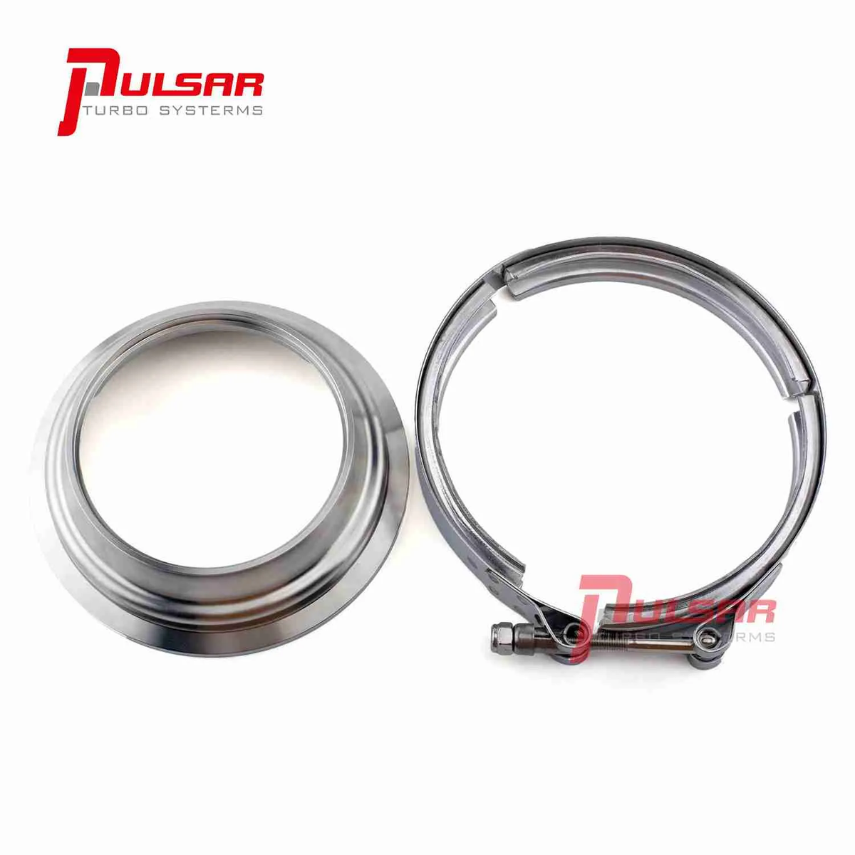 Pulsar 400 T6 Turbo 5" to 4″ Stainless Steel Flange Clamp Kit